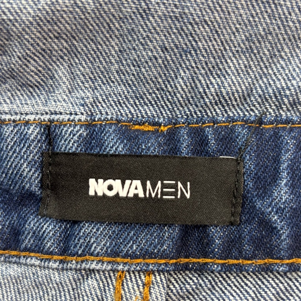 NovaMen Fashion Nova Men 36x31 Denim Overalls Blue Jeans - Picture 9 of 10